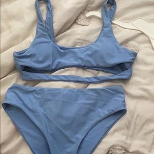 Blue bikini